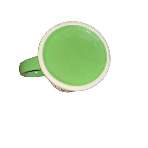 Vancouver Souvenir Green & White Ceramic Mug With City Skyline Design 4" Tall - Picture 4 of 6